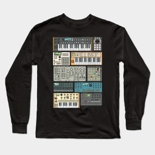 Synthesizers and Electronic Music Instruments for Musician Long Sleeve T-Shirt